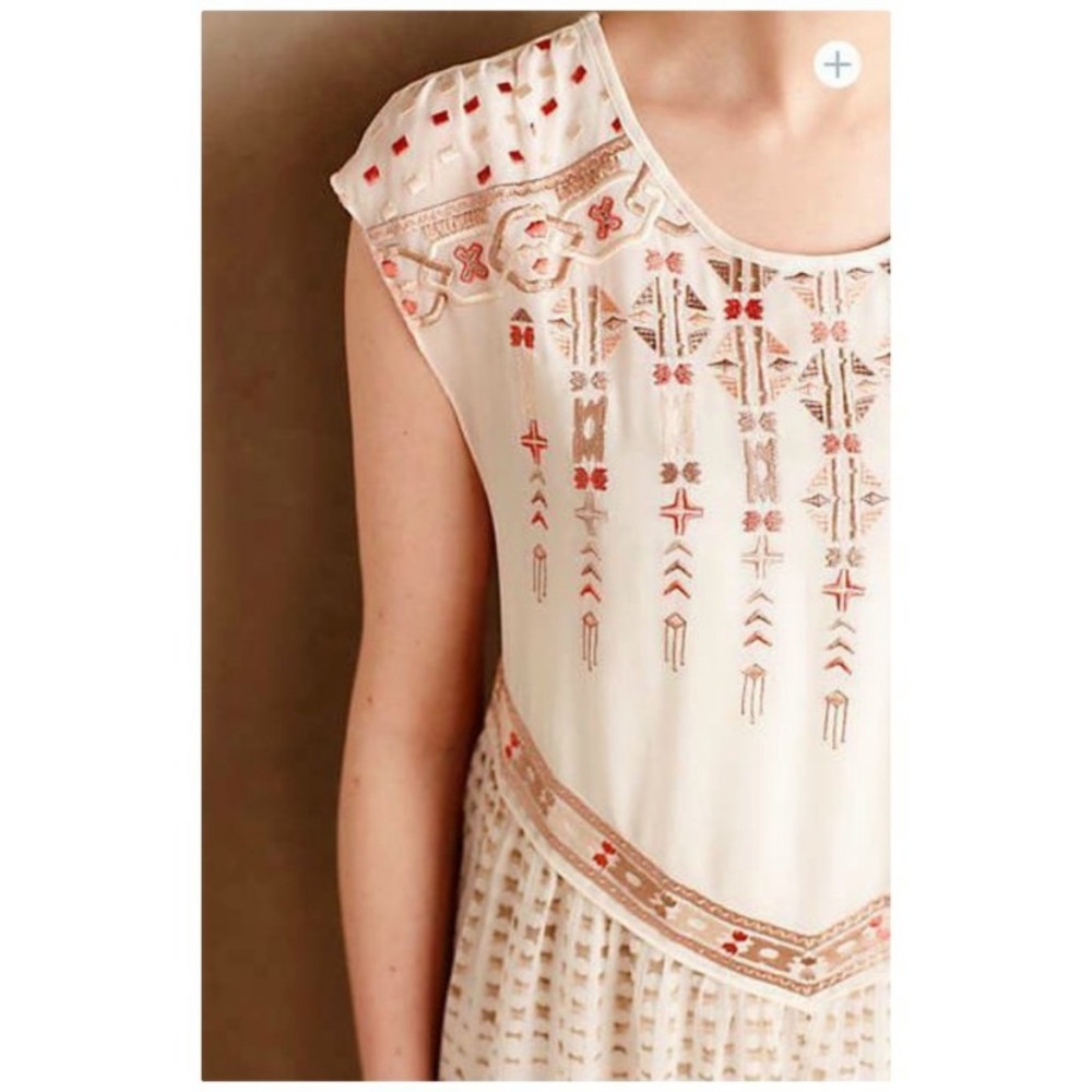 Anthropologie One September dress embroidered